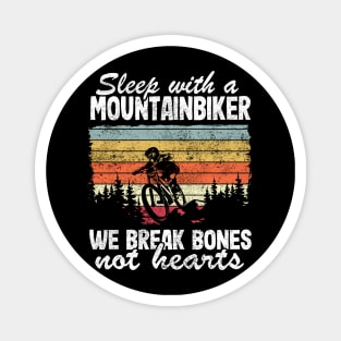 Sleep With A Mountainbiker Mountain Biking Gift Funny MTB Quote Magnet